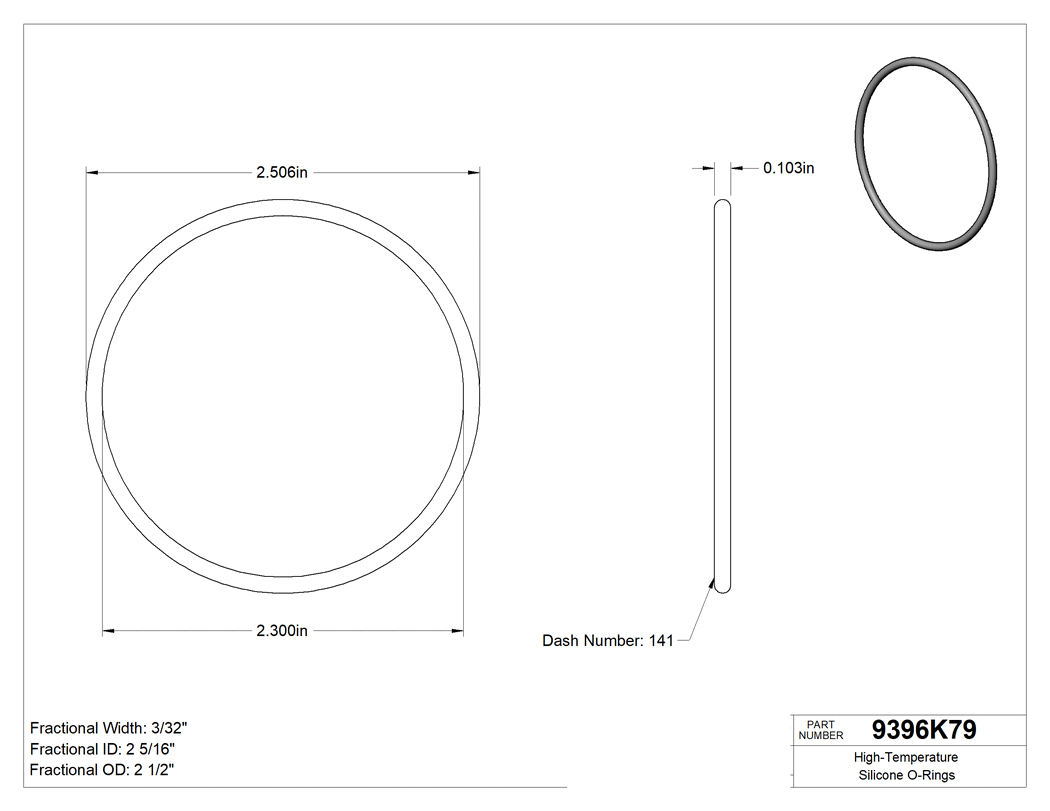 Technical drawing - 9396K79